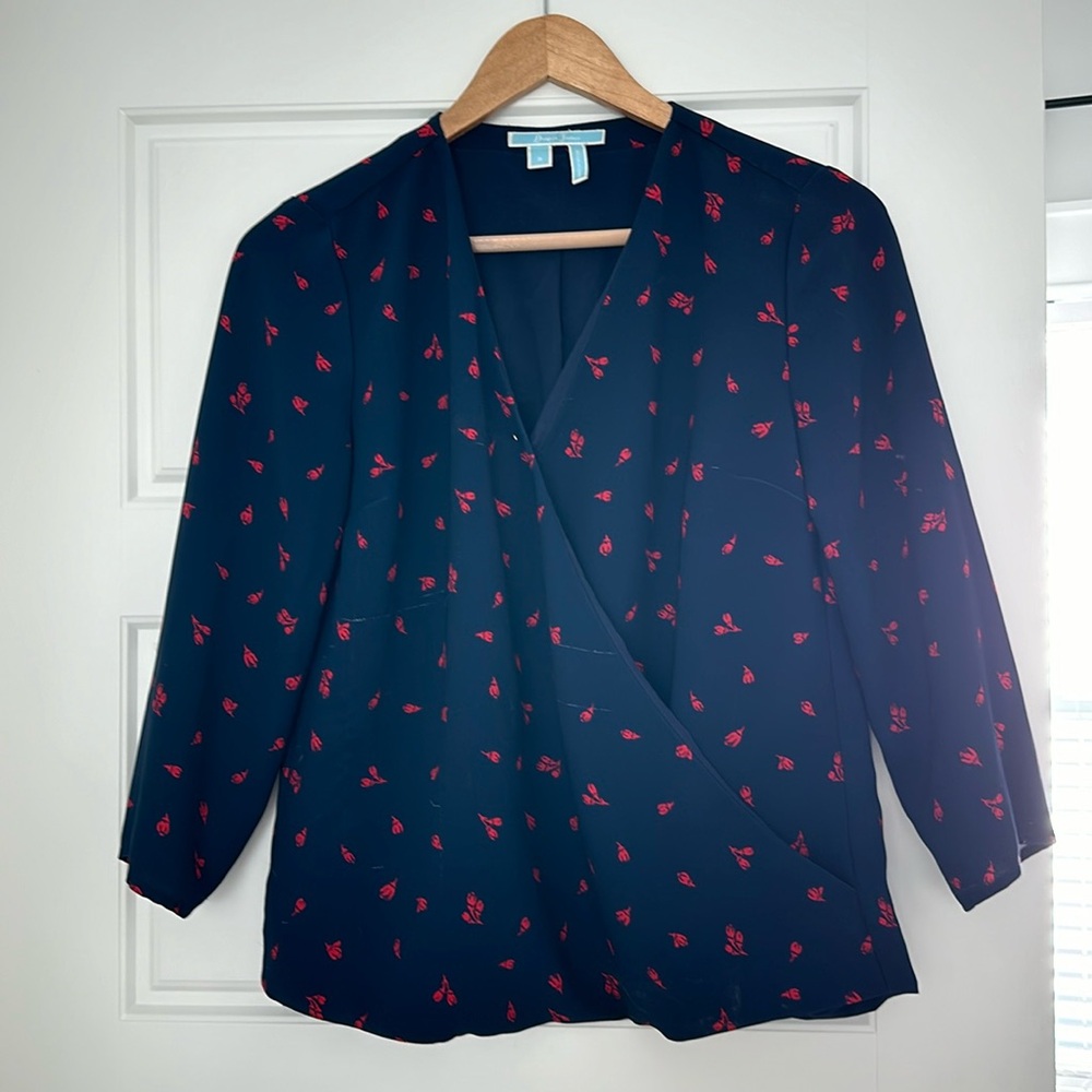 Draper James Hampton Wrap Top